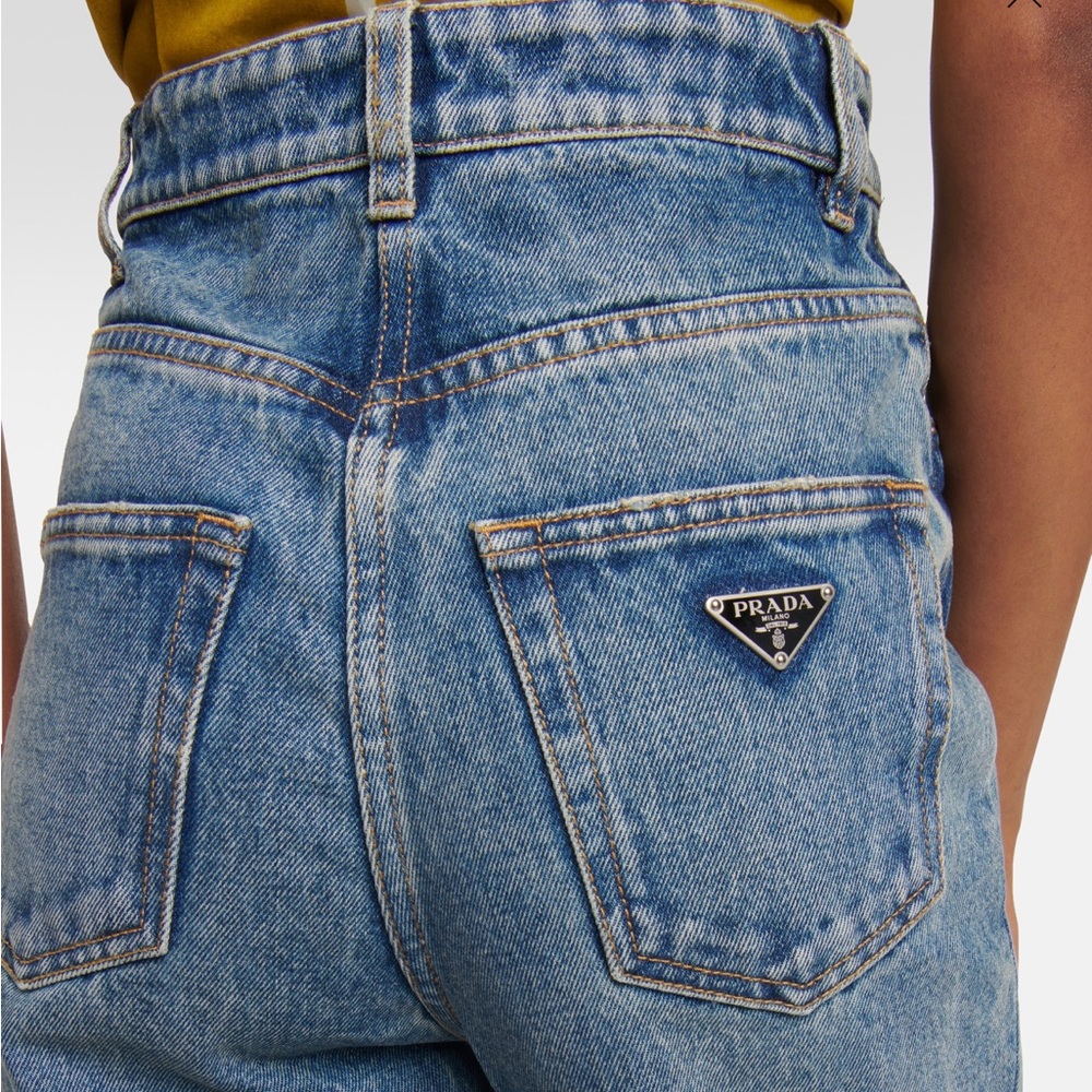 Prada High-rise wide-leg jeans